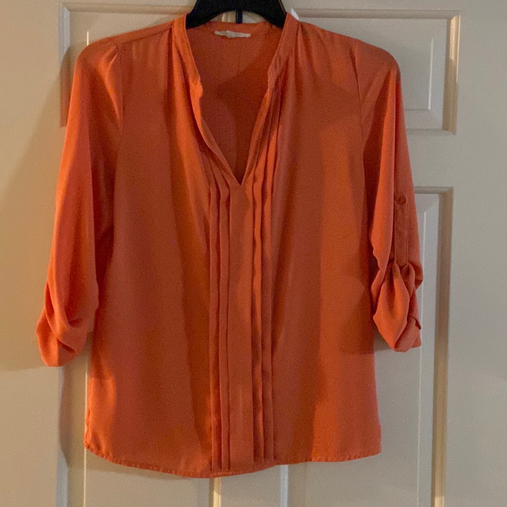 41 Hawthorn Brand Blouse Size S Color Salmon